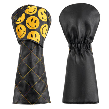 Emoji Black Golf Head Cover Set
